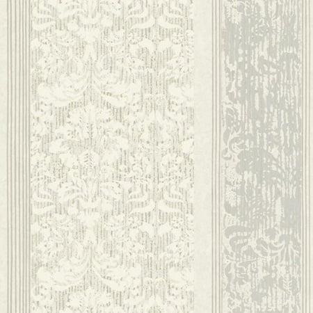 Damask Stripes Wallpaper - Black & White Damask Stripe Wallpaper