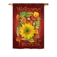 thumbnail image 2 of Breeze Decor 63040 Harvest & Autumn Welcome Friends Fall 2-Sided Impression Garden Flag - 13 x 18.5 in., 2 of 2