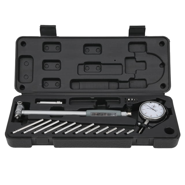 Indicador de orificio de calibre de dial, kits de herramientas de cilindro de motor de medición de 2 a 6 pulgadas x 0,001 pulgadas