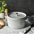 thumbnail image 3 of Staub Cast Iron 7-qt Round Cocotte - White Truffle, 3 of 12
