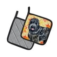 thumbnail image 2 of Caroline's Treasures Black Russian Terrier Fall Pair of Pot Holders, 2 of 3