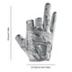 thumbnail image 4 of Guantes Pesca para Hombres Con 3 Dedos Cortados Deportivos Ciclismo Caña (gris), 4 of 4