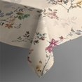 thumbnail image 3 of Pioneer Flower Floral Print Pattern Rectangle Tablecloth 60"x84",Waterproof Polyester Rectangle Table Cloth, Wipeable Spillproof Polyester Tablecloth for Dining, Camping, Indoor and Outdoor, 3 of 5
