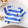thumbnail image 2 of Quealent Boys Cartoon Dinosaur T-Shirt Collection Cotton Summer Short Sleeve Tee for Kids Casual Top for Boys Ages 1-7 Years (Blue, 5-6 Years), 2 of 4