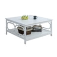 thumbnail image 4 of Convenience Concepts Omega Collection Square Coffee Table with Lower Shelf, White, 4 of 5