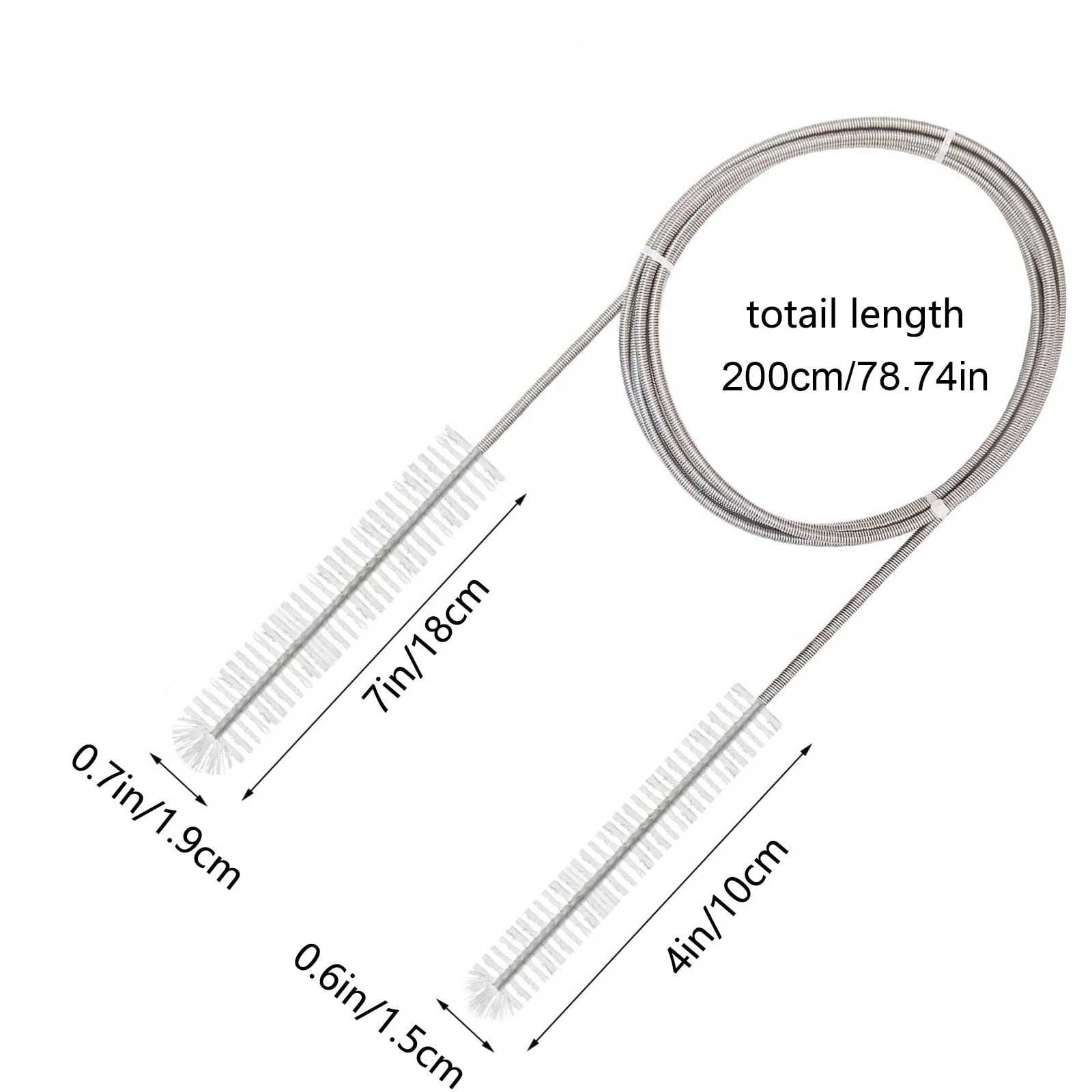 Rbaofujie Shower Cleaner Brush 78.74 - Inch Length with 0.74-Inch Diameter  Bristle Head Dual-End Brush and 1 Pcs 7.08-Inch Length Brush for Cleaning  Corners Grill Brush - Walmart.ca