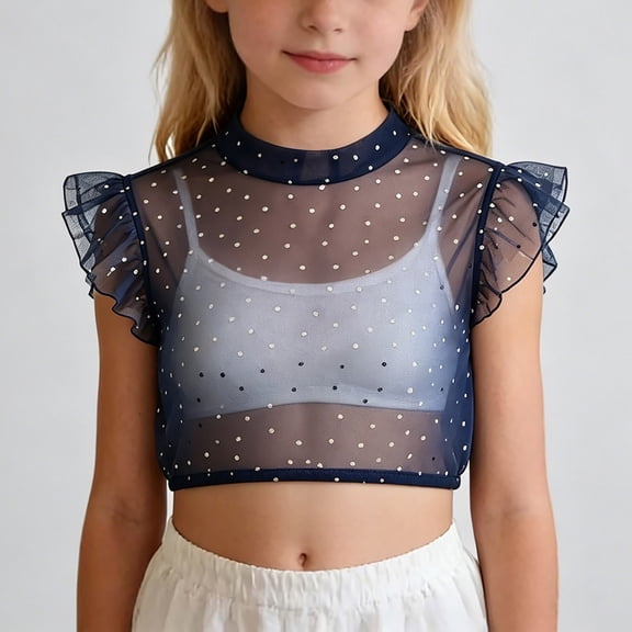 VOUZZA Active Base Layer Shirt for Girls, Lightweight Short Sleeve Casual Layering Tee Underwear Undershirt Top