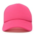 thumbnail image 3 of DALIX Solid Blank Trucker Hats Caps (2 for 1 Deal) in Hot Pink, 3 of 6