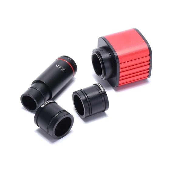 Hayear Microscope Camera 16MP HDMI USB Industrial Camera 0.5X Eyepiece Mounting and 30mm 30.5mm Adapter for Microscope