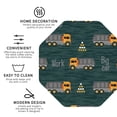 thumbnail image 4 of Disketp Big Machine Funny Coasters,4 Pcs Leather Coasters With Holder, Perfect Housewarming Hostess Gifts,Protect Furniture From Water Marks Scratch, 4 of 9