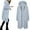 Light Blue, variant on Gyexs Long Sleeve Hoodies for Women Mid Length Solid Fleece Sweater Lightweight Zip Up Sweatshirts with Pockets, Beige, Size XXL