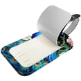 thumbnail image 2 of Square 2Pack PU Leather Peacock Cruise Luggage Tag with Privacy Cover and Name ID Tag for Travel Handbags Backpacks Luggage Tags, 2 of 6