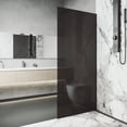 thumbnail image 5 of VIGO Zenith 34 in. W x 74 in. H Frameless Fixed Shower Screen Door in Matte Black with 3/8 in. (10mm) Clear Glass, 5 of 10