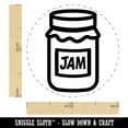 thumbnail image 2 of Jar of Jam Jelly Canning Self-Inking Rubber Stamp Ink Stamper - Orange Ink - Medium 1 Inch, 2 of 7
