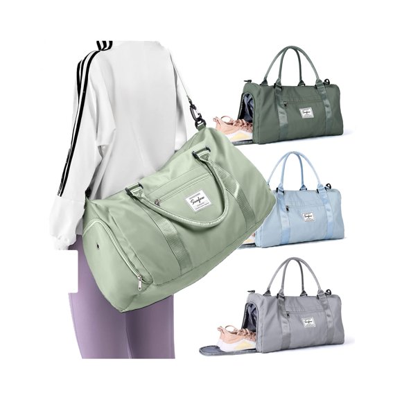 Bolsa de viaje Weekender BJLFS para mujer y hombre, color rosa, 27 x 55 x 18 cm
