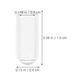 thumbnail image 2 of DEEPCRAFF 200 Pcs Embouts en Caoutchouc pour Serre-Tête Projets DIY Transparents Couvre-Pied, 2 of 8