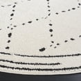 thumbnail image 3 of SAFAVIEH Melody Andrea Modern Area Rug, Ivory/Black, 6'7" x 6'7" Round, 3 of 8