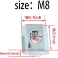 thumbnail image 4 of Tuercas en T YONGSHENG Tuercas con ranura deslizante en T para extrusiones de aluminio paquete de 20, 4 of 5