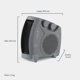 thumbnail image 4 of Calefactor Ventilador Calentador Electrico 1500W Portatil, 4 of 8