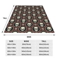 thumbnail image 3 of Bingfone Skulls And Red Eyeballs Print Flannel Fleece Blanket Throw Blanket for Bed,Sofa,Couch,Travel,Camping(40"x30" ), 3 of 8