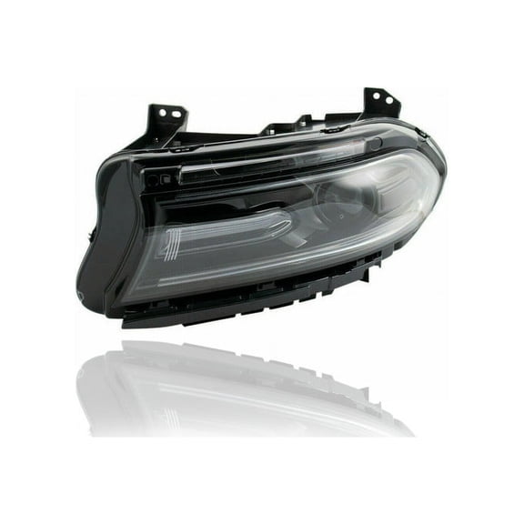 Headlight Assembly - Compatible/Replacement for '18-21 Dodge Charger - Halogen Without Logo - Left Hand - Driver - 68410313AD