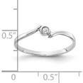 thumbnail image 2 of 10K White Gold Polished Aa Diamond Ringsize 6 (Width 2) - Jbsp, 2 of 5