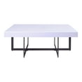 thumbnail image 2 of Furniture of America Ariadne 2-Drawer Wood White and Gun Metal Coffee Table, 2 of 12