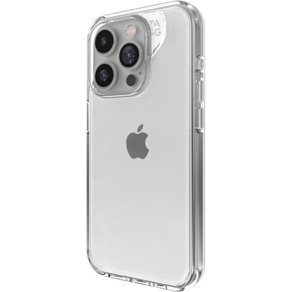 ZAGG Crystal Palace iPhone 15 Pro Clear Phone Case - Drop Protection (13ft/4m) Anti-Yellowing & Scratch-Resistant iPhone Case Wireless Charging Compatibility