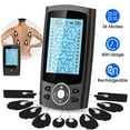 thumbnail image 2 of KEINXS Rechargeable TENS Unit Muscle Stimulator  10 Reusable Electrode Pads 24 Modes for Back Neck Pain Muscle Therapy Pain Management Pulse Massager Black, 2 of 7