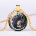 thumbnail image 6 of Jiaroswwei Vintage Women Moon Angel Cabochon Glass Pendant Sweater Chain Necklace Jewelry, 6 of 7