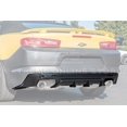thumbnail image 2 of Replacement For 2016-Present Chevrolet Camaro Models | Performance Style ABS Plastic - Painted Glossy Black Rear Bumper Quad Exhaust Exit Diffuser, 2 of 11