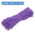 thumbnail image 2 of Uxcell Twisted Cord Trim 11 Yard 0.2 inch 3-Ply Twine Braided Rope Shiny Thread String for Craft Gift Bag Curtain Deep Purple, 2 of 7