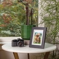 thumbnail image 3 of Gallery Solutions - 5"x7" Flat Black Picture Frame - Tabletop or Wall Mount - For 4"x6" Photos with Double White Mat - Versatile-Elegant For Home or Office Décor - Traditional Photo Frame, 3 of 8