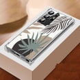 thumbnail image 3 of Abstract Modern Leaves Case for Samsung Galaxy S22 Ultra ,Aesthetic Art Design Pattern TPU Shock Proof Cover Case, 3 of 5