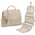 thumbnail image 1 of El organizador de maquillaje también es el neceser perfecto, un neceser de viaje para artículos de tocador de tamaño de viaje, la única opción para regalos de cumpleaños para mujeres. (blanco), 1 of 5