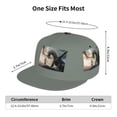 thumbnail image 2 of Flat Bill Trucker Hats for Women Men - Swordsman Cool Dragon Adjustable Flat Baseball Cap Snapback Hats Dad Hats for Men, 2 of 7