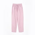 thumbnail image 6 of Huankd Linen Pants Women Women'S Linen Pants Wide Leg Linen Pants For Women Petite Linen Pants For Women Pink M, 6 of 9