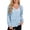 Blue, variant on Women's Lightweight Rain Jacket - Waterproof Packable Hooded Raincoat for Travel & Outdoor Blue S