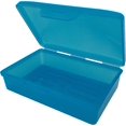 thumbnail image 4 of American Comb Blue Toothbrush Covers & Soap Box Set - Matching Colors - Tooth Brush Cover Cap, Soap Dish Travel, Soap Dish Holder Travel - Plastic Portable Set with Cover, 4 of 5