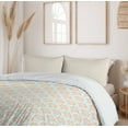 thumbnail image 6 of Ambesonne Oriental Duvet Cover Sets, Snowflake Like Mandala, 2-Queen, Apricot and Dark Seafoam, 6 of 7