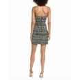 thumbnail image 2 of Aidan Mattox womens  Ember Beaded Mini Dress, 2, Silver, 2 of 3