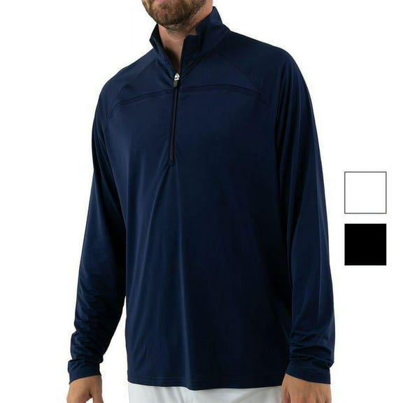 Fila Men`s Essentials Half Zip Tennis top (  X-Large Black  )