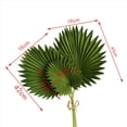 thumbnail image 2 of 6 Piezas Hojas de Palma Artificiales Manojo de Plantas Falsas de Plástico Verde Hojas de Simulación Arreglo de Flores Decoración del Hogar, 2 of 8