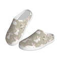 thumbnail image 2 of Haiem Rabbit And Flower Print Women's Fuzzy Memory Foam House Slipper Cozy Home Footwear Non-slip Winter Slippers-39/40, 2 of 7
