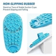 thumbnail image 3 of Silicone Shower Foot Scrubber Personal Foot Massage And Cleaning, Non-slip Foot Scrubber For Men And Women (1pcs Blue), 3 of 5