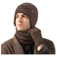 thumbnail image 1 of Gorro Bufanda Cuello Unisex Invierno Guantes Termicos Traje, 1 of 8