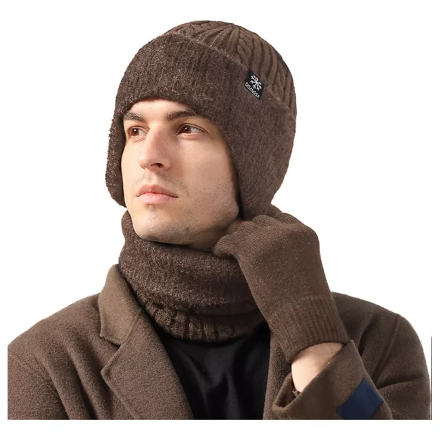 Gorro Bufanda Cuello Unisex Invierno Guantes Termicos Traje