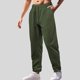 thumbnail image 1 of Pantalones largos para hombre, lisos, a la moda, informales, con bolsillos, cintura elástica, deportivos, largos, de poliéster., 1 of 7