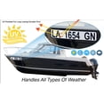 thumbnail image 2 of 2 Pack Super Reflective Custom Boat Registration Numbers and Letters Stickers, Set of 2 Custom Boat Stickers Numbers Lettering (4"x20"), Waterproof Vinyl Decal Boat Decal Stickers (Marine Blur), 2 of 7