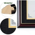 thumbnail image 5 of ELSKER&HOME 8.5x11 Diploma Frame, Reddish Brown Frame Made for 8.5x11 or 11x14 Certificates&Document, 5 of 7